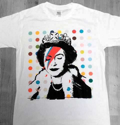 Banksy: Tričko Queen Ziggy Stardust