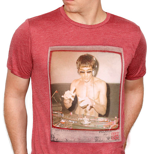 Potlač slávnej photošopovej verzie trička Bruce Lee DJ